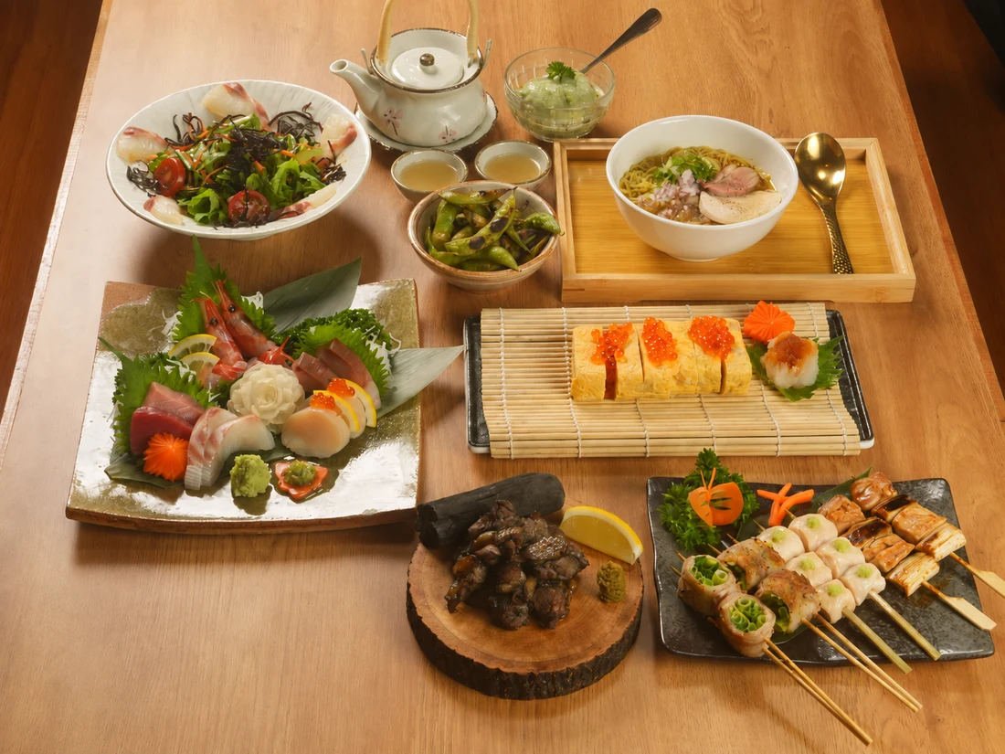Dishes from the Premium Course at Sumibi Hirashima