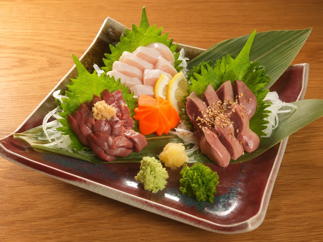Chicken Sashimi Assortment — 3 Chicken Parts