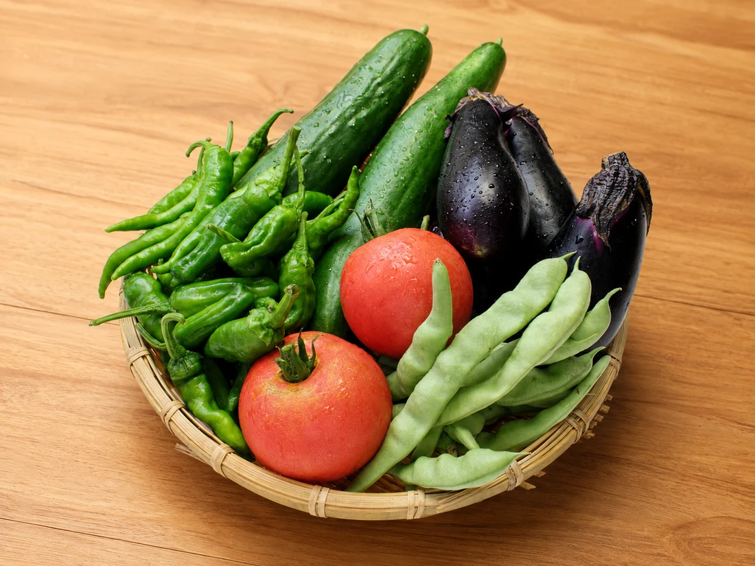 Seasonal Japanese Vegetables, Charcoal-Grilled